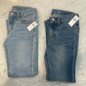 2- Old Navy girls mid-rise built-in tough bootcut jeans - nwt size 8